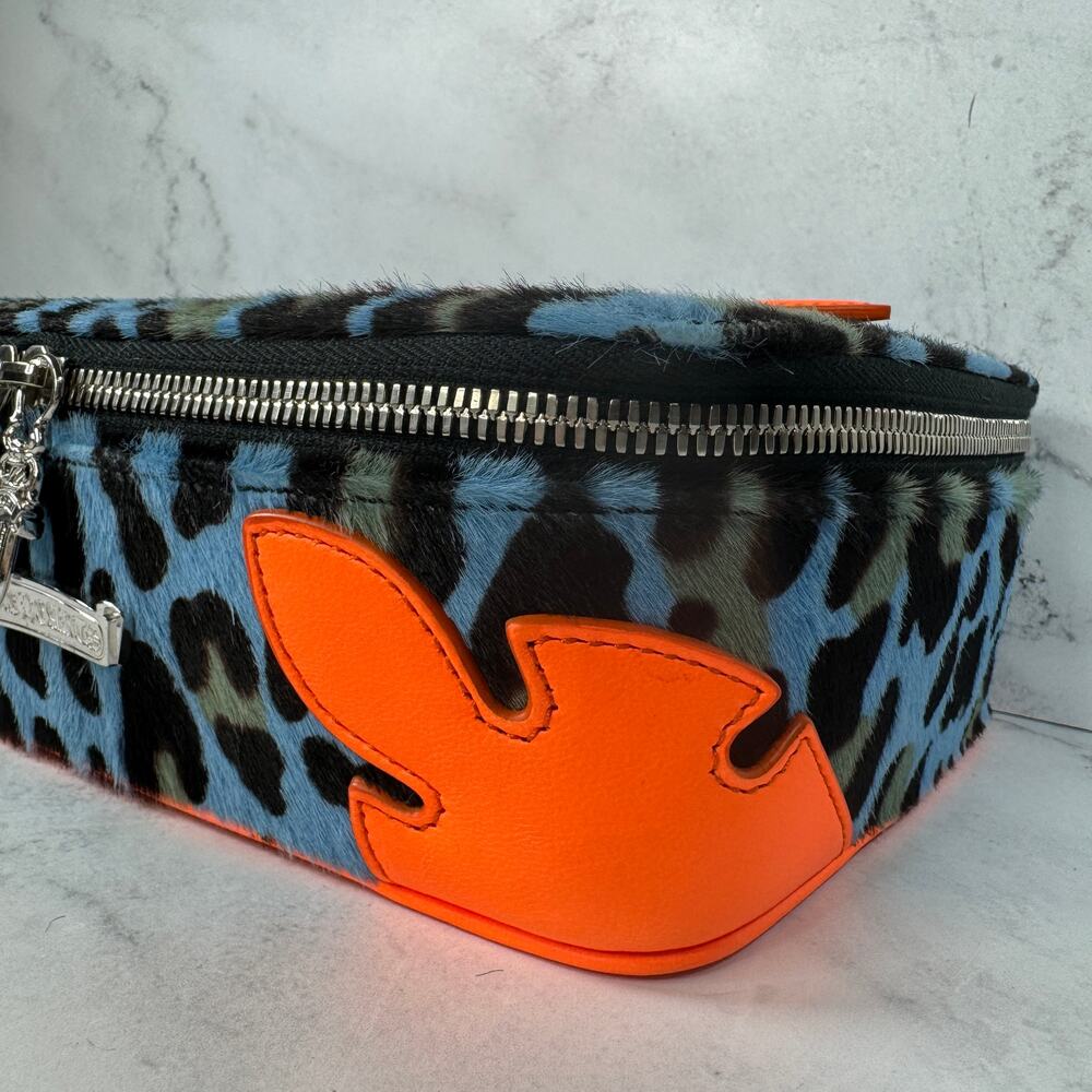 Chrome Hearts Jewelry Case  St Barth Exclusive Leopard Pony Hair Box Bag Clutch - Picture 12 of 16